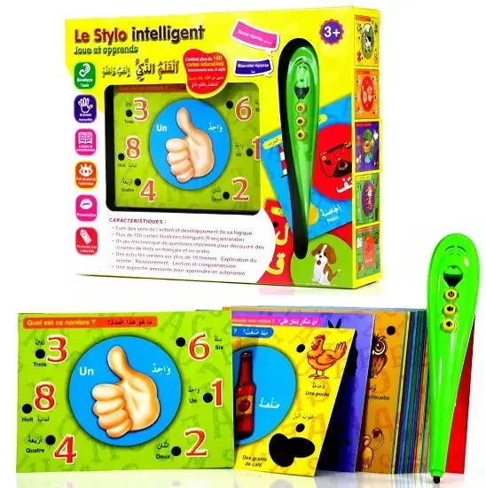 Le Stylo intelligent : Joue et apprend avec plus de 100 cartes illustrées bilingues (français/arabe)