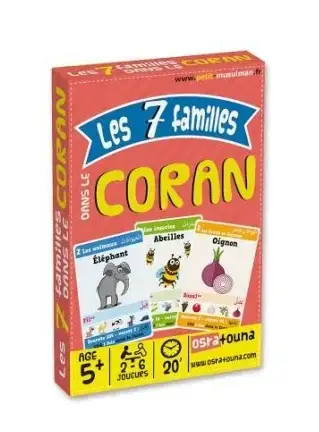Jeu de sept 7 familles dans le Coran - 2 à 6 joueurs - Dès 5 ans