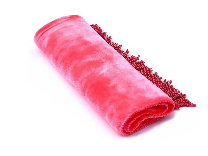 Tapis enfant couleur rose unie sans motifs