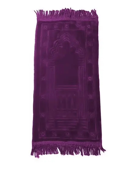 Tapis enfant couleur mauve violet avec motifs