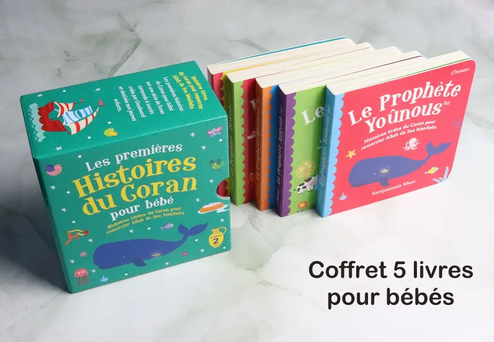 Coffret Les Premières Histoires du Coran pour bébé (Volume 2) - Histoires tirées du Coran pour remercier Allah de Ses bienfaits