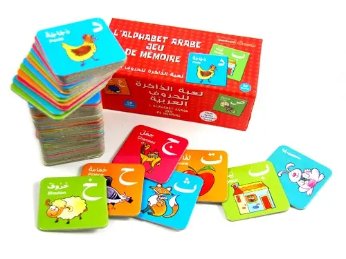 L'Alphabet arabe : Jeu d'association (56 cartes)