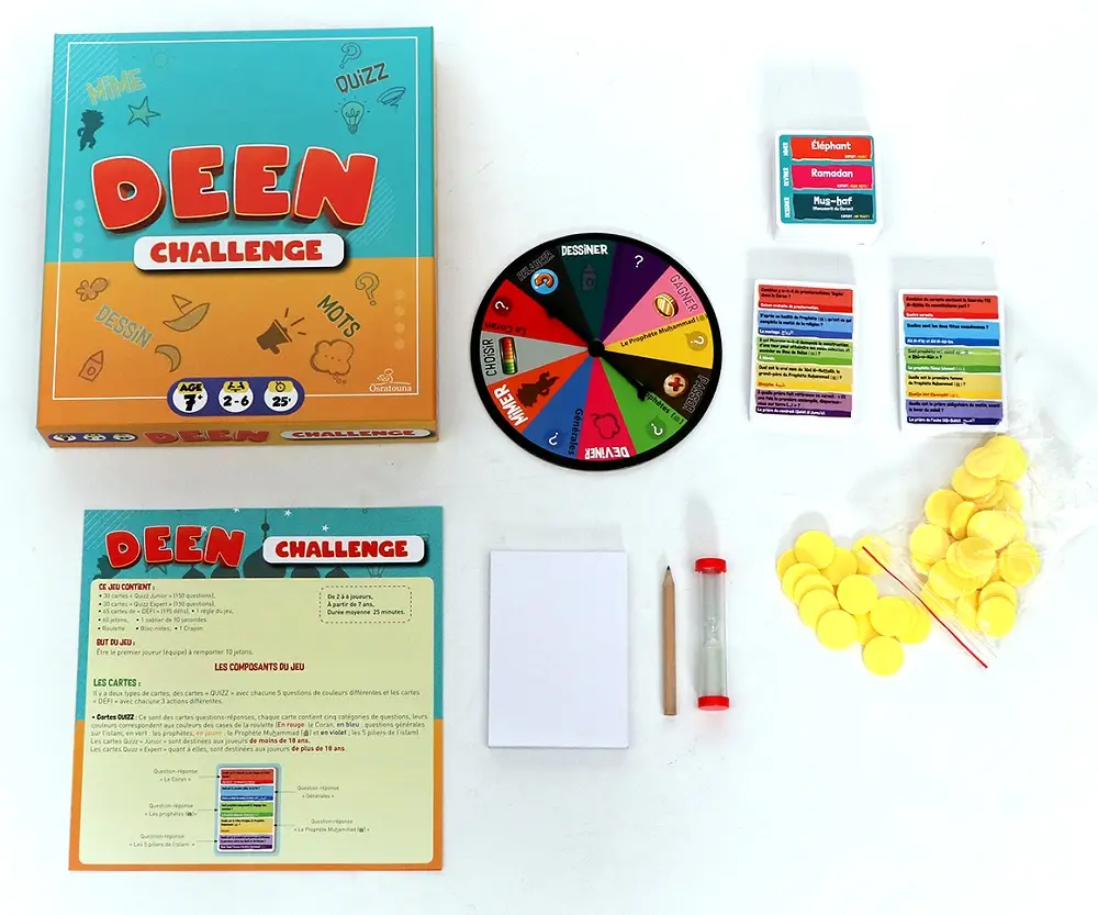 Deen Challenge : 500 Questions et défis sur L'Islam Pour Petits Et Grands ! (A Partir De 7 Ans)