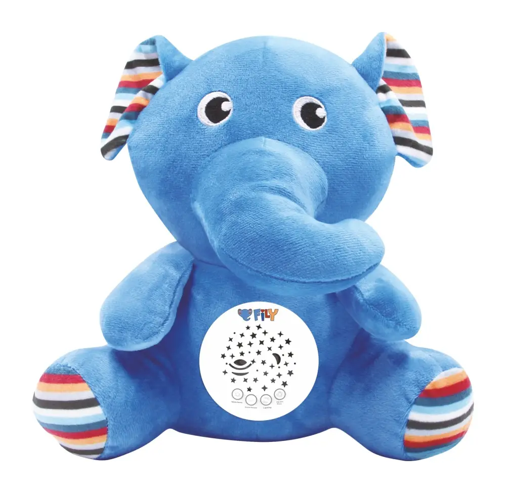 Fily : Mon éléphant préféré - Doudou veilleuse coranique et invocations (peluche musulman pour enfant et bébé)