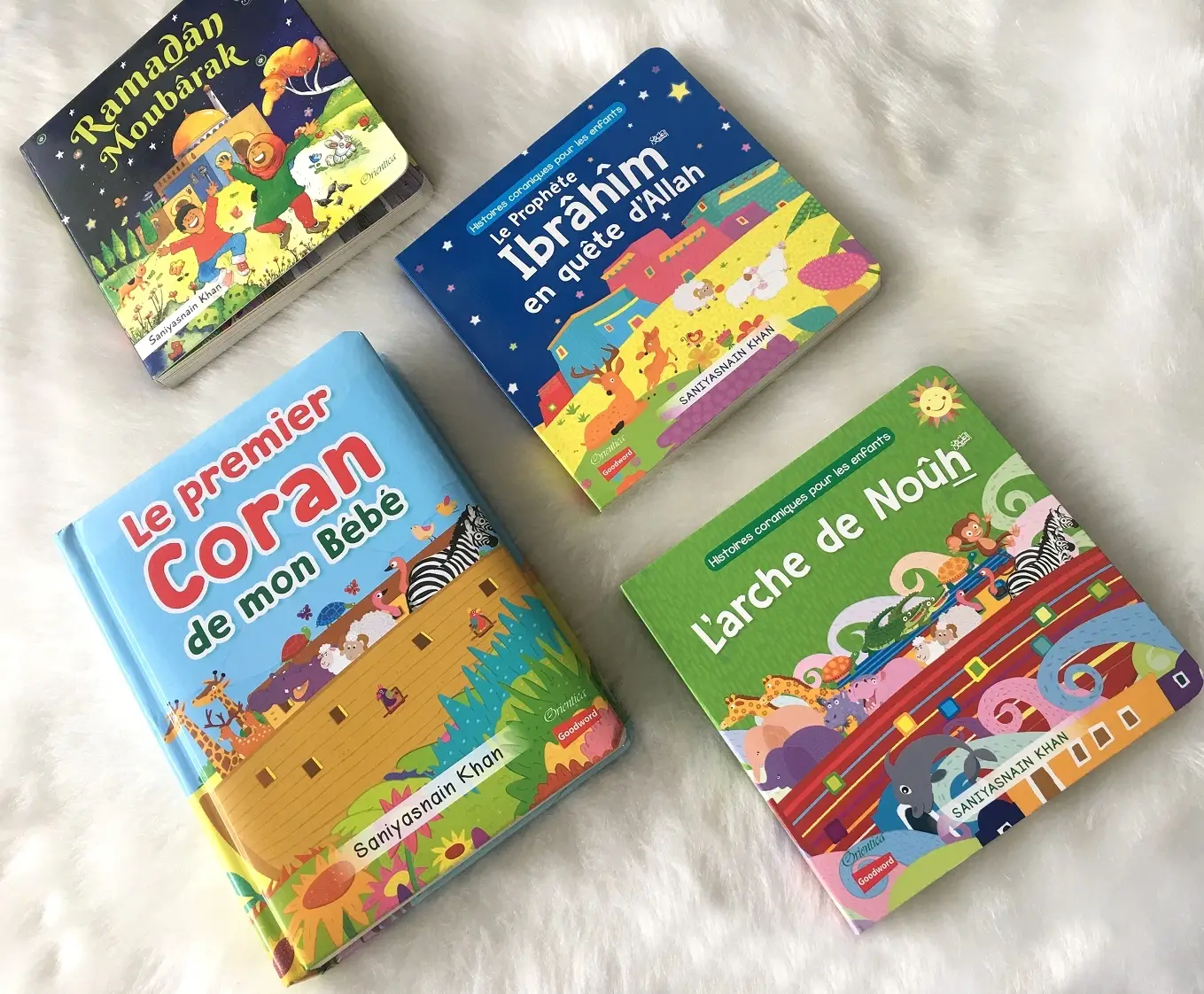Pack 4 livres pour enfant musulman (2-5 ans) avec pages cartonnées
